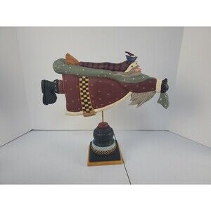 Williraye Studio WW2011 Flying Santa 1997 Art Figurine EUC